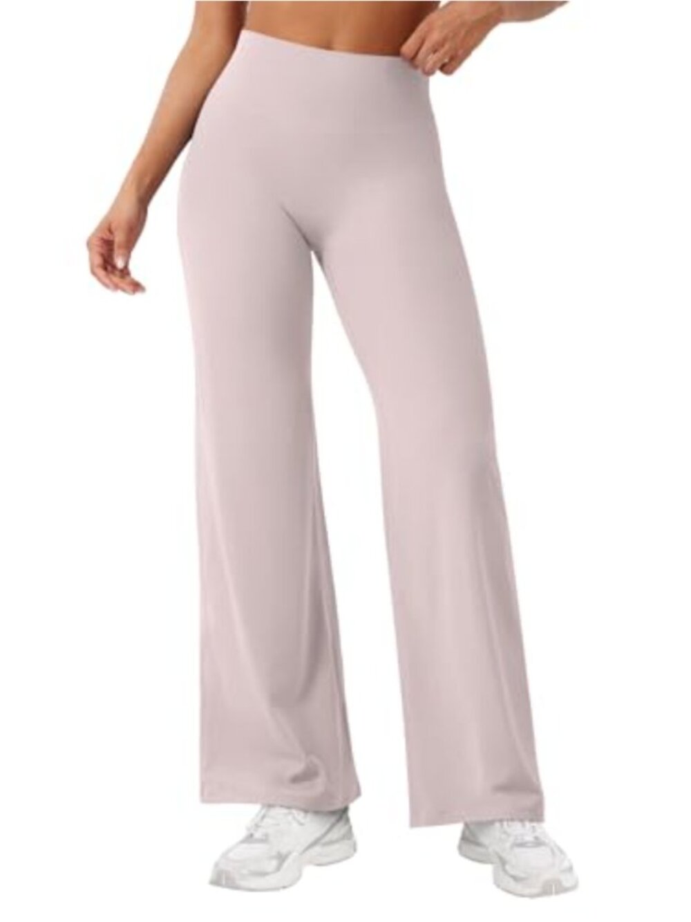 Straight Leg Workout Leggings High Waisted Yoga Pants Tummy Control Gym